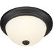 Kipson 2 Light 11 inch Matte Black Flush Mount Ceiling Light